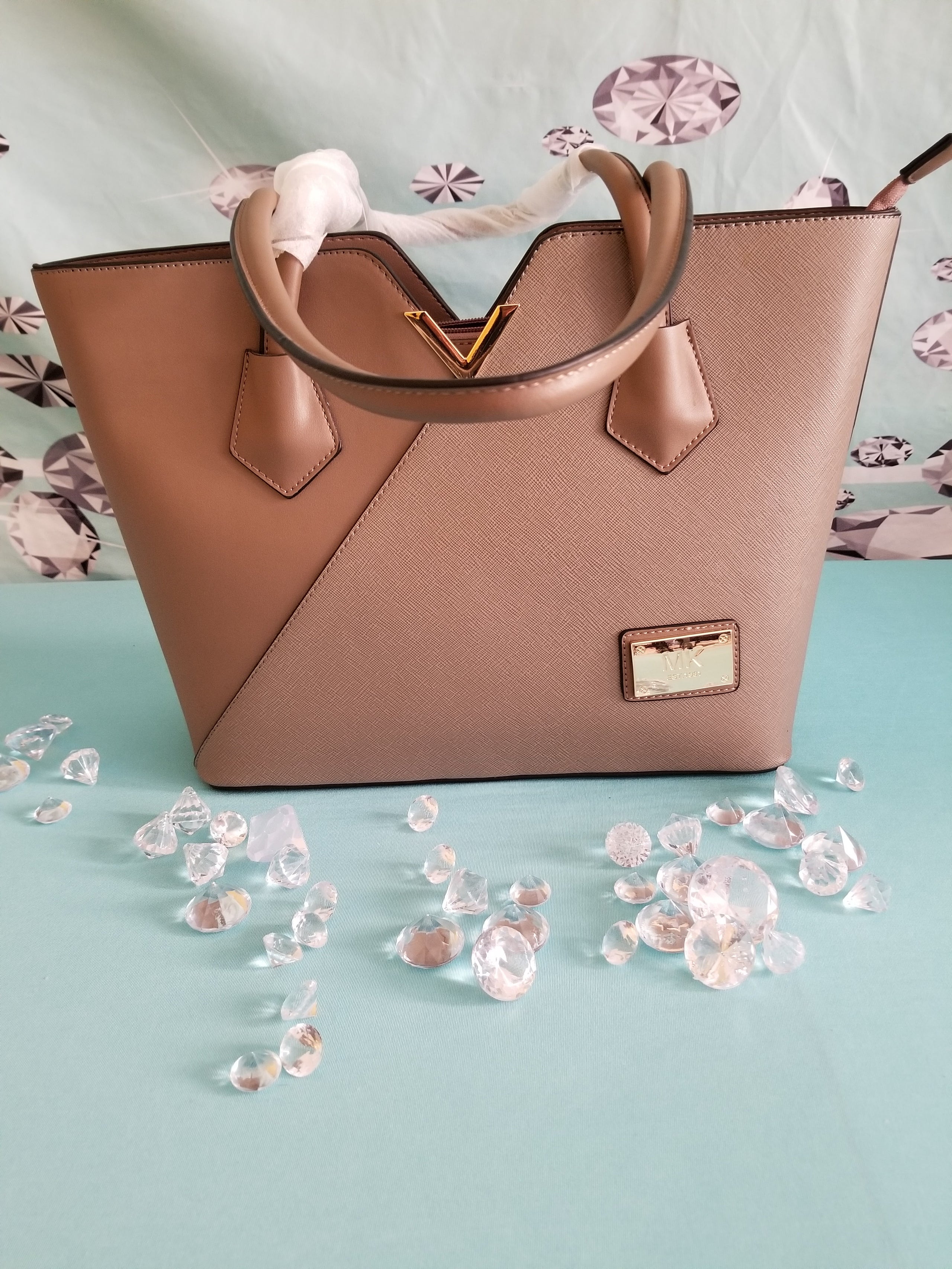 Taupe Inspired Handbag J Core Couture